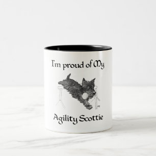 Tasse 2 Couleurs Fier de mon agility Scottie