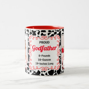 Tasse 2 Couleurs Fier Parrain Vache Occidentale Imprimer avec des p
