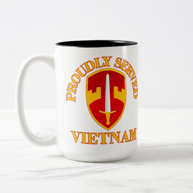 Tasse 2 Couleurs Fièrement servi MACV Vietnam (Gauche)