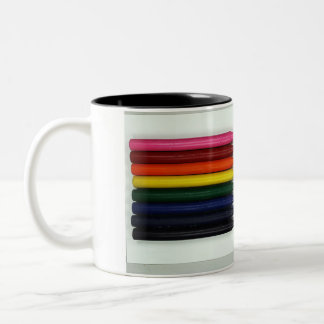 Tasse 2 Couleurs Fierté arc-en-ciel avec crayons