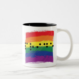 Tasse 2 Couleurs Fierté dans le braille