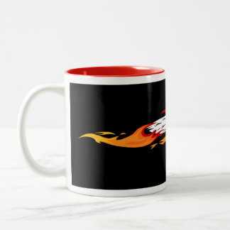 Tasse 2 Couleurs Fiery Speedy Squirrel Original Art Mug.