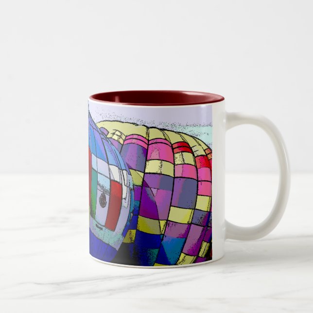 Tasse 2 Couleurs Fiesta de ballon d'Albuquerque (Droit)