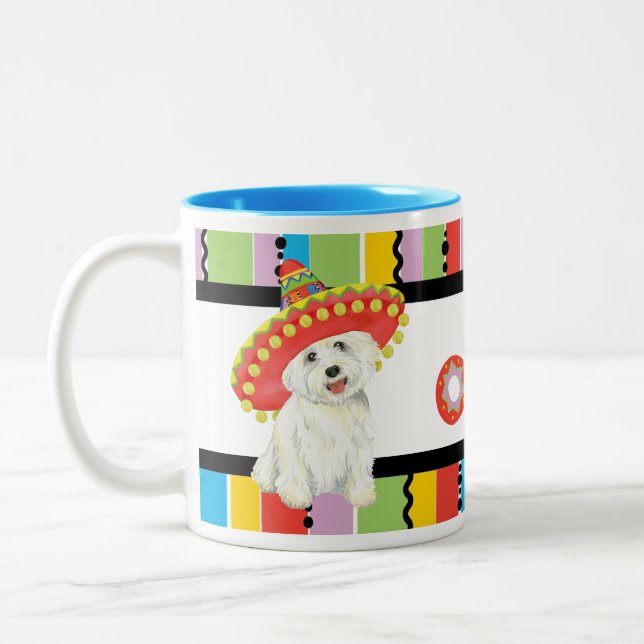Tasse 2 Couleurs Fiesta Westie (Gauche)