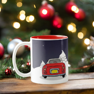 Tasse 2 Couleurs Figaras Fête Rouge Figaro Voiture