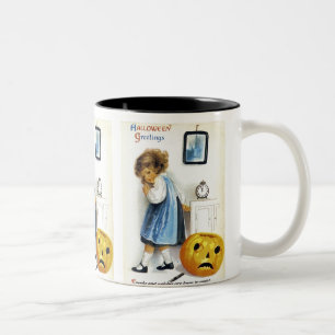 Tasse 2 Couleurs Fille avec Jack o' Lantern