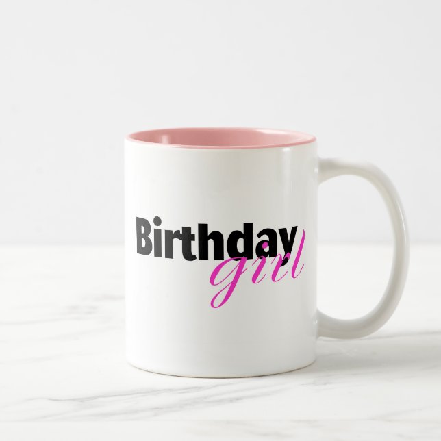 Tasse 2 Couleurs Fille d'anniversaire (2) (Droit)
