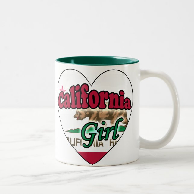 Tasse 2 Couleurs Fille de Californie (Droit)