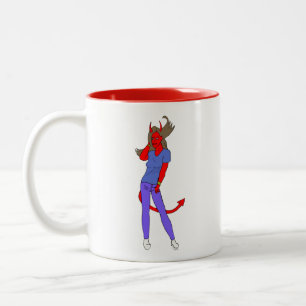 Tasse 2 Couleurs fille diable