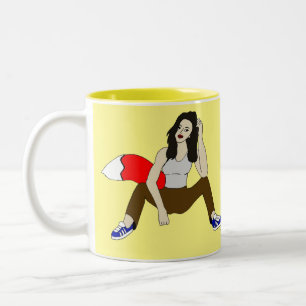 Tasse 2 Couleurs fille foy