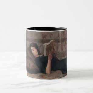 Tasse 2 Couleurs Fille Lire un livre (Reculer sur un Divan)