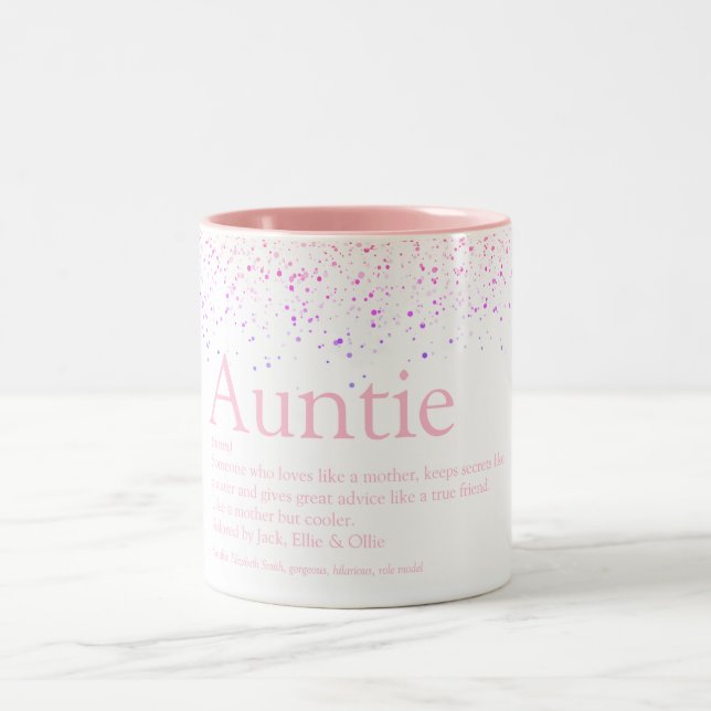 Tasse 2 Couleurs Fille rose Parties scintillant Amusants meilleure  (Centre)