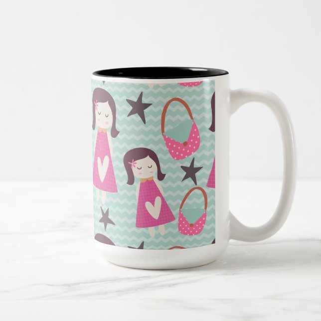 Tasse 2 Couleurs Filles et sacs à main (Droit)