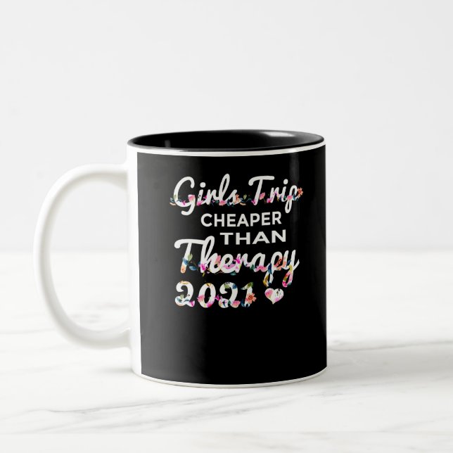 Tasse 2 Couleurs filles voyage moins cher (Gauche)