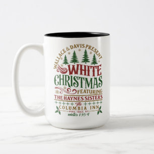 Tasse 2 Couleurs Film de vacances d'hiver blanc cosy – Joyeux Noël