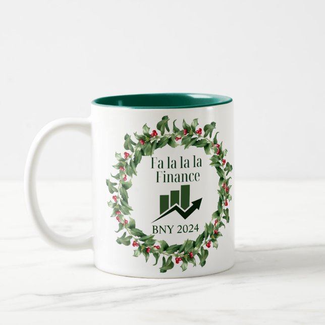 Tasse 2 Couleurs Finances Noël (Gauche)