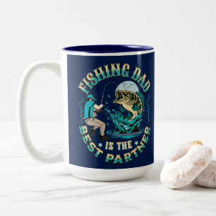 Tasse 2 Couleurs Fishing Dad Is The Best Partner