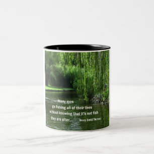 Tasse 2 Couleurs Fishing quota by H.D. Thoreau