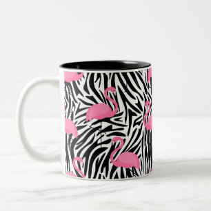 Tasse 2 Couleurs Flamant rose Zebra Imprimer Été