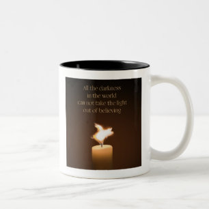 Tasse 2 Couleurs flamme de bougie de cochon volant