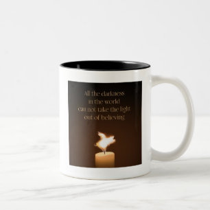 Tasse 2 Couleurs flamme de bougie de cochon volant