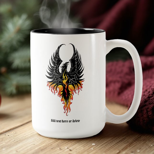 Tasse 2 Couleurs Flammes tribales Phoenix Firebird (Créateur téléchargé)