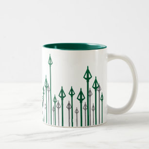 Tasse 2 Couleurs Flèche   Graphique Flèches verticales