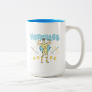 Tasse 2 Couleurs Flèches et haltères d'Hercule Flex Two-Tone Café