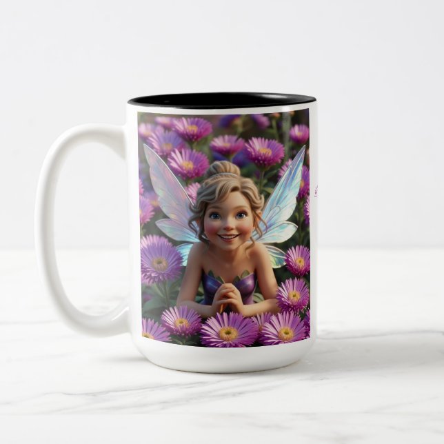 Tasse 2 Couleurs Fleur d'Aster (Gauche)