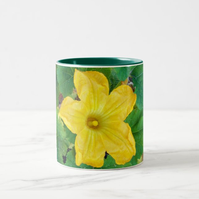 Tasse 2 Couleurs Fleur de courgettes (Centre)