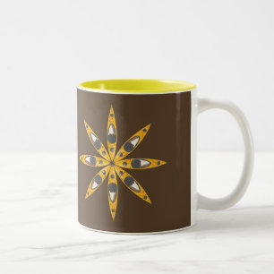 Tasse 2 Couleurs Fleur de kayak