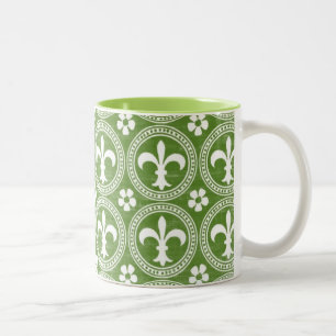 Tasse 2 Couleurs Fleur De Lis