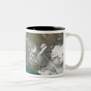 Tasse 2 Couleurs Fleur de phytoplancton dans l'océan Atlantique