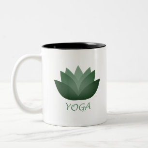 Tasse 2 Couleurs Fleur Emerald Yoga Lotus