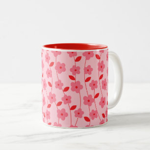 Tasse 2 Couleurs Fleurs