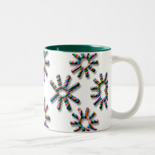 Tasse 2 Couleurs fleurs-arc-en-ciel 1