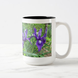 Tasse 2 Couleurs Fleurs bleues