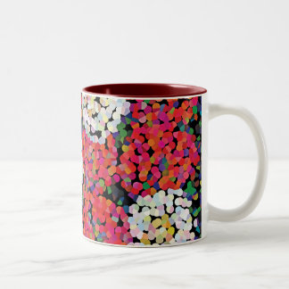 Tasse 2 Couleurs Fleurs de cristal rouge