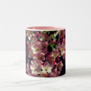 Tasse 2 Couleurs Fleurs de printemps roses