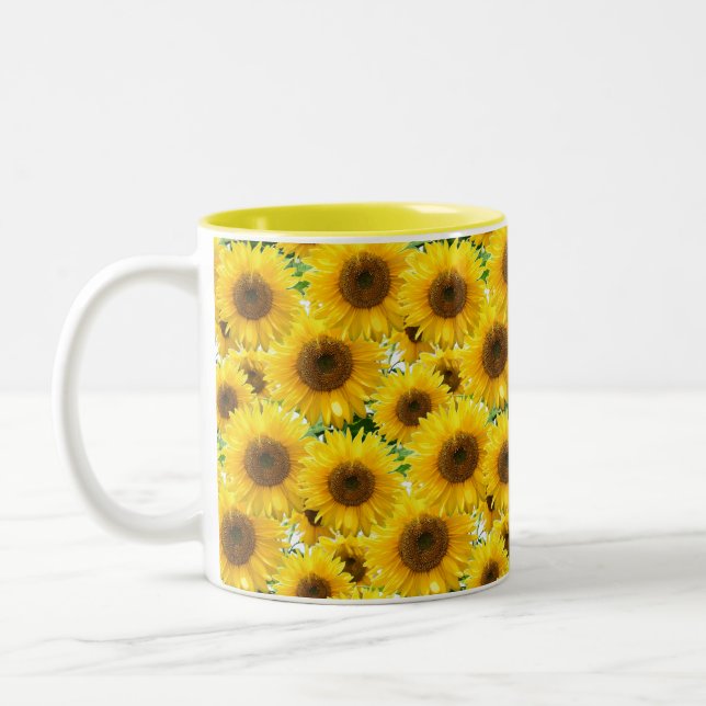 Tasse 2 Couleurs Fleurs de soleil (Gauche)