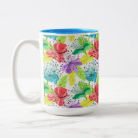 Fleurs tropicales sans couture motif