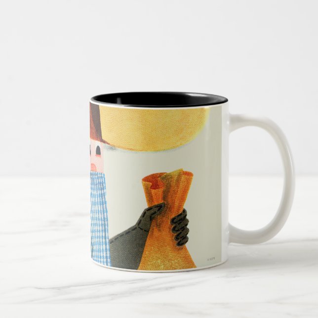Tasse 2 Couleurs Flics et voleurs (Droit)