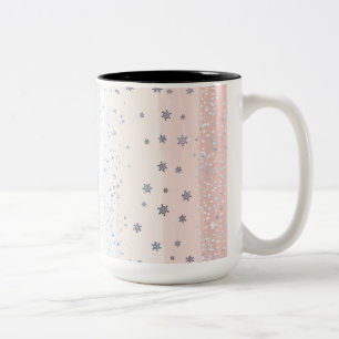 Tasse 2 Couleurs Flocon de neige de Noël d'hiver