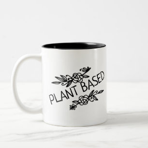 Tasse 2 Couleurs Floral vegan Princess à base de plante avec couron