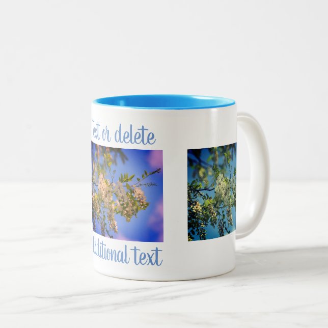 Tasse 2 Couleurs Flore de criquets Art personnalisé (Devant droit)