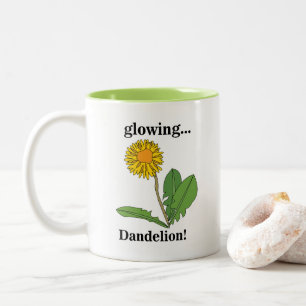 Tasse 2 Couleurs Flore de fleur de Dandelion