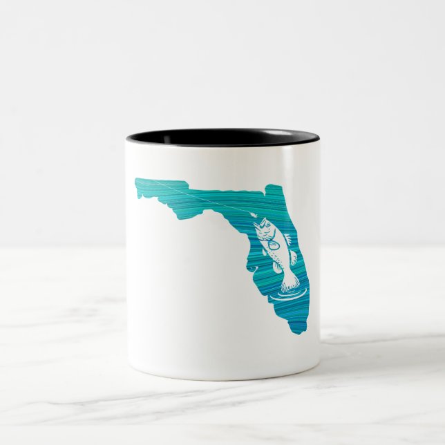 Tasse 2 Couleurs Floride Wave Fishing (Centre)