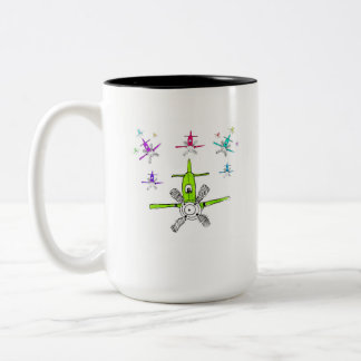 Tasse 2 Couleurs Flotte de plongée d'avions