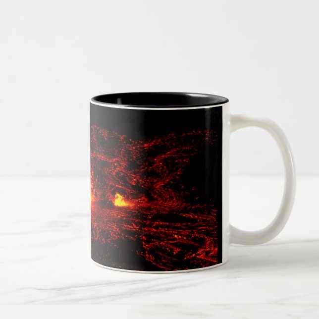 Tasse 2 Couleurs Flux de lave hawaïen (Droit)