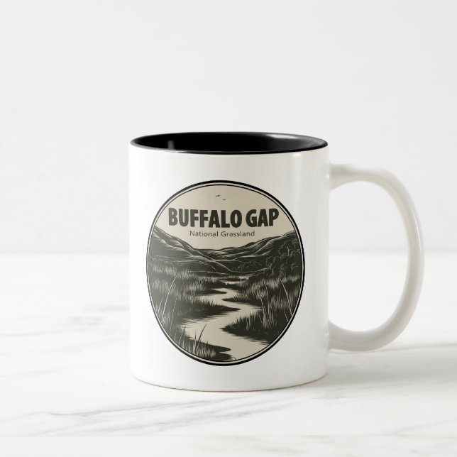 Tasse 2 Couleurs Flux national des prairies de Buffalo Gap (Droit)